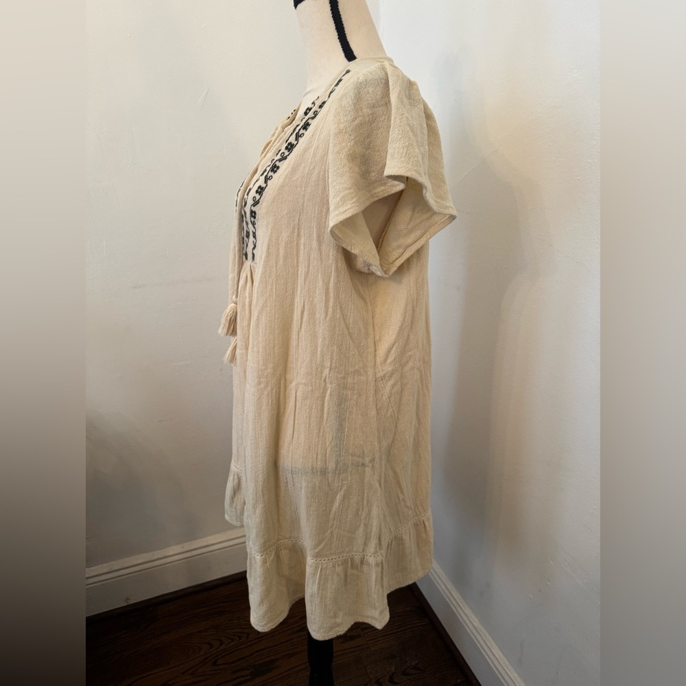 Anthropologie Stacey Embroidered Tunic Dress Large - Picture 7 of 8